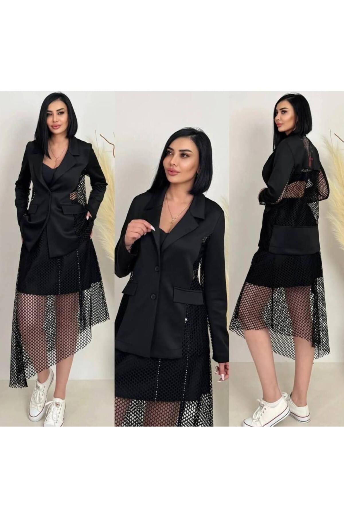 Soie etek ceket takım