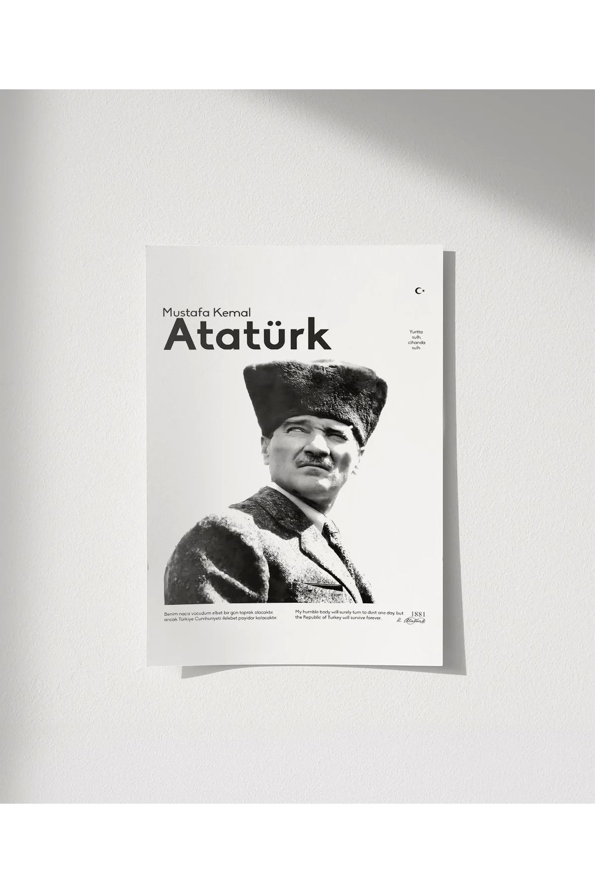 VOGLOO Çerçevesiz Poster Cumhuriyetin Temsilcisi