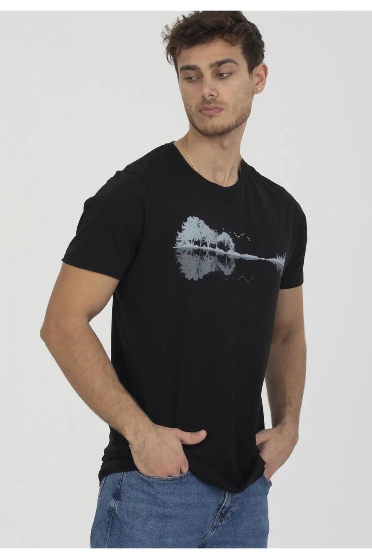 bzh yazlık rahat kısa kol bisiklet yaka t-shirt