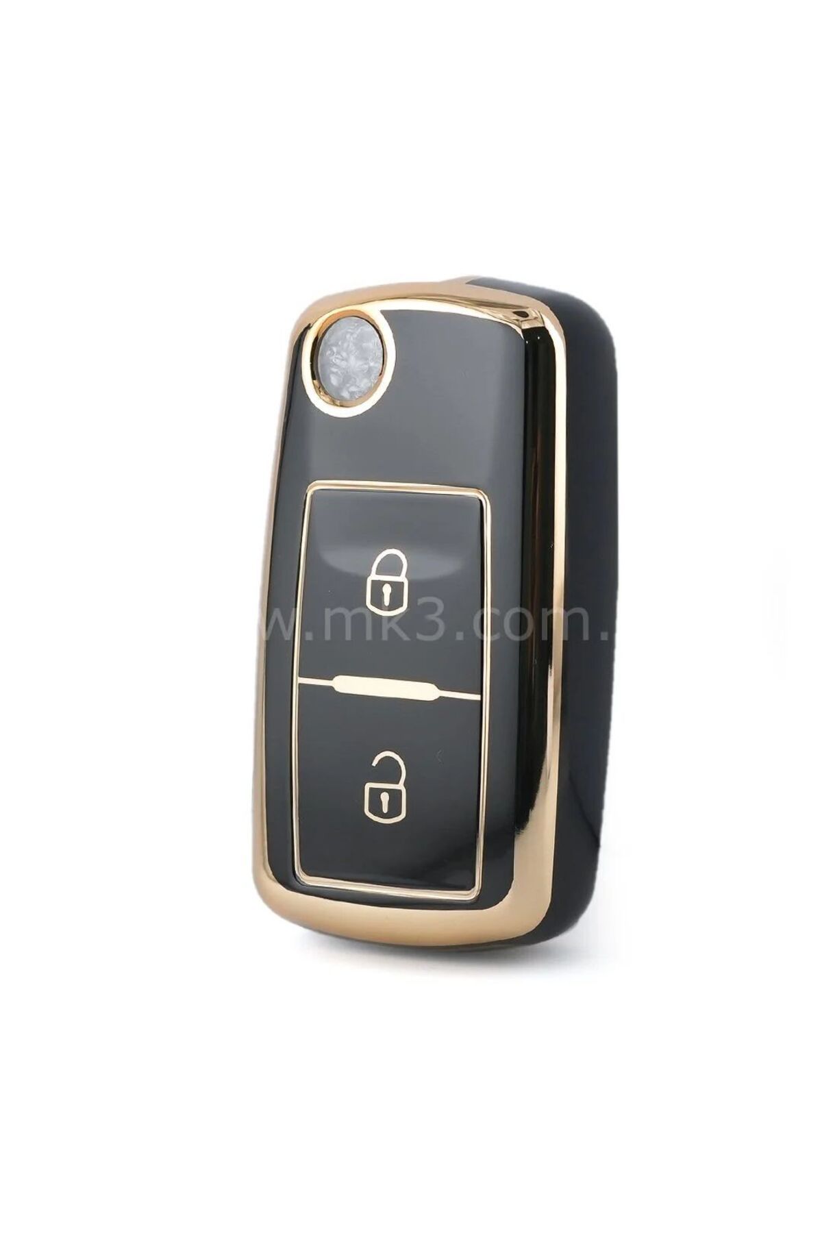 EBG İSTANBUL Jetta Golf 5 Golf 6 Scirocco Polo Caddy Transporter NANO SİYAH GOLD ANAHTAR KILIFI