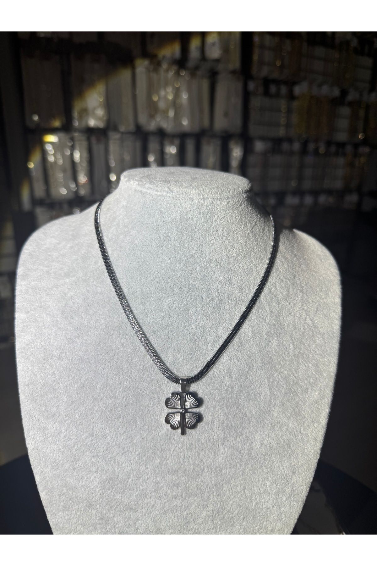 XUPING JEWELRY KADIN 18K ÇELİK KOLYE PASLANMAZ KARARMAZ