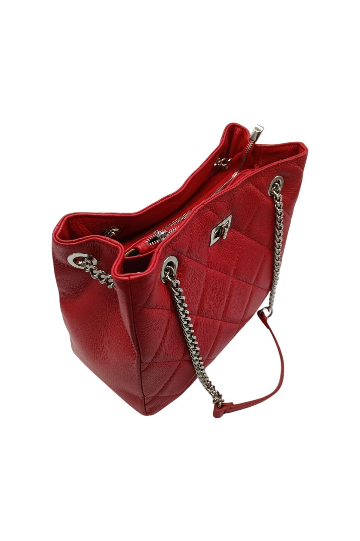 EVoStyle-EVoStyle JQ34 Women's Bag, Italian Genuine Leather, 32 x 25 x 14.5 cm, Red 4