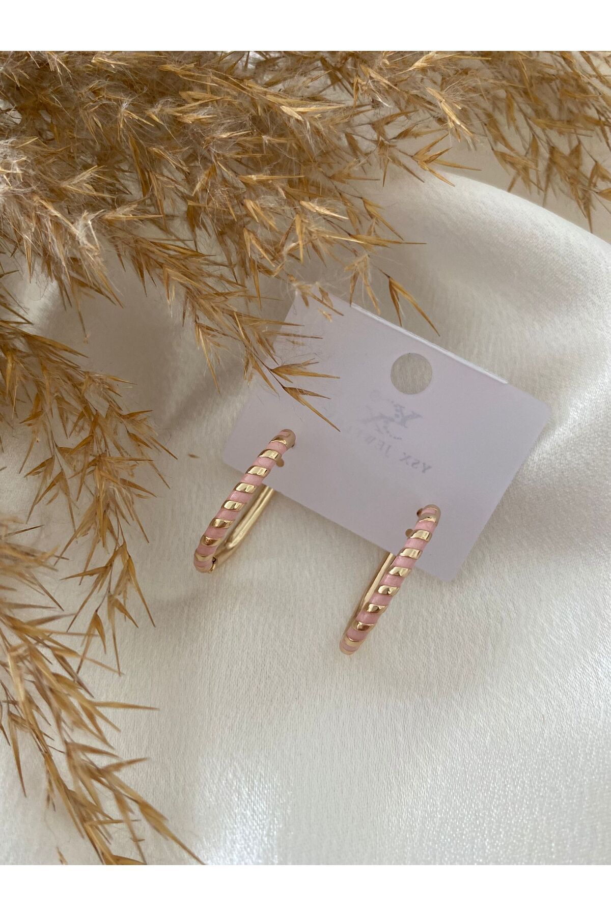YSX JEWELRY Renkli Burgu Model Vip Küpe