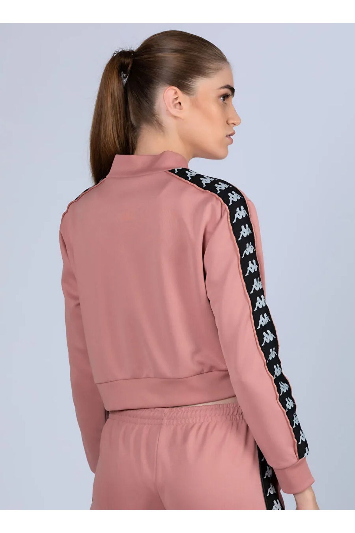 Kappa Kapüşon Yaka Pembe Kadın Sweatshırt 341H5TW 222 Banda Asber Tk