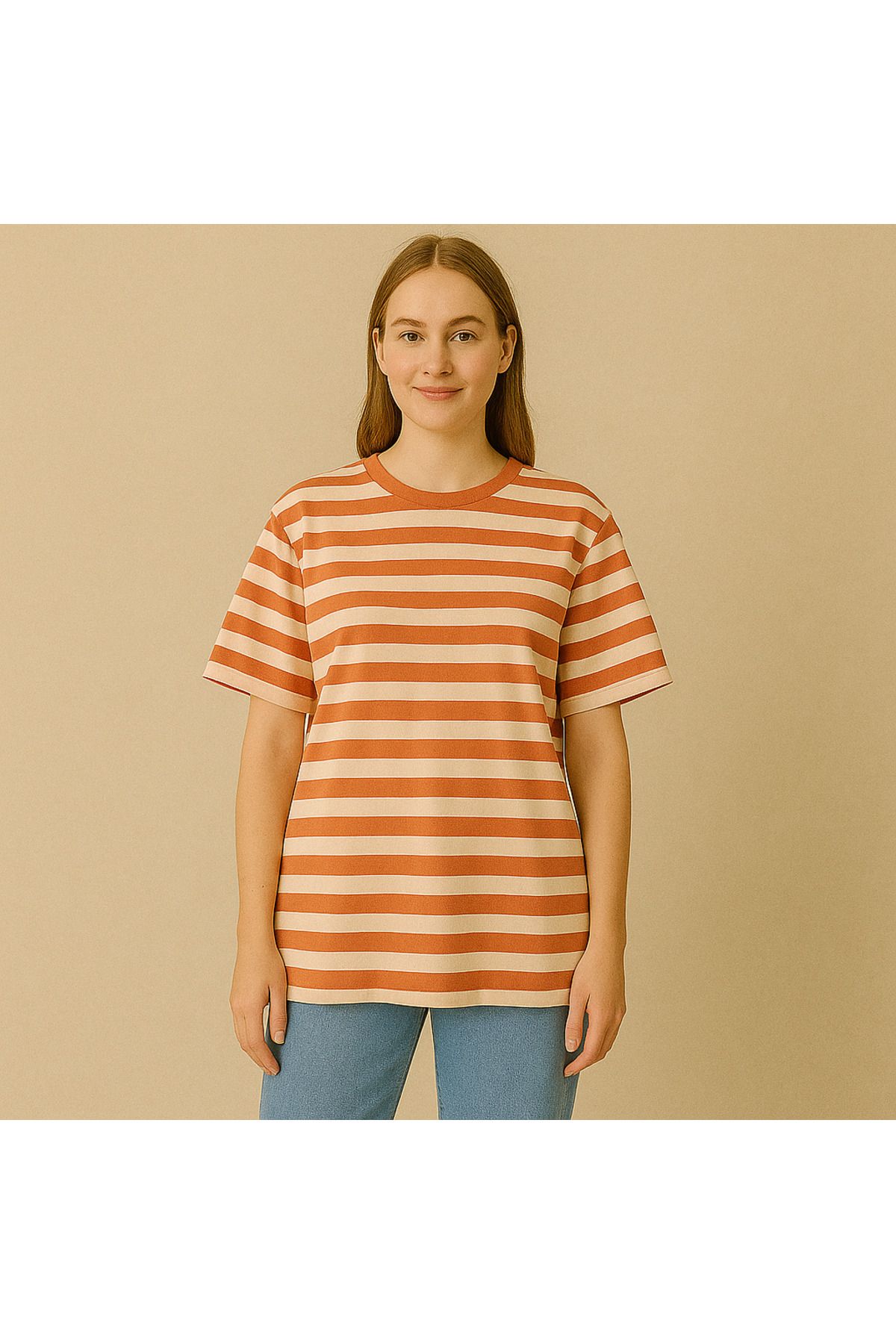 pnr Standart Beden oversize 36-46- Pamuklu T Shirt