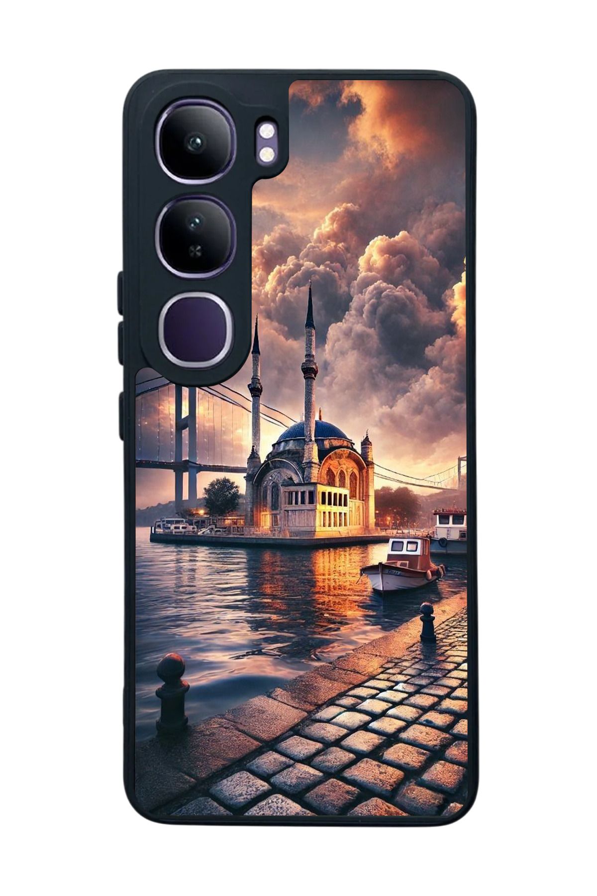 BGAKSESUAR Vivo V40 Lite Uyumlu Mat Siyah Kılıf – Yumuşak Silikon, Koruyucu, Emici Kapak