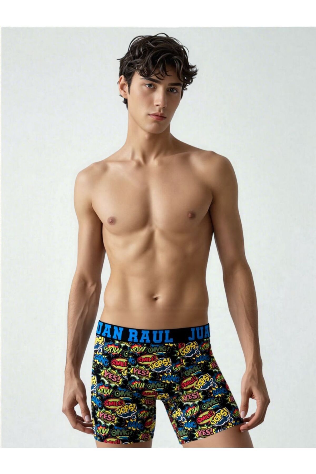 Juan Raul Comic Pop Desenli Erkek Boxer - DB238