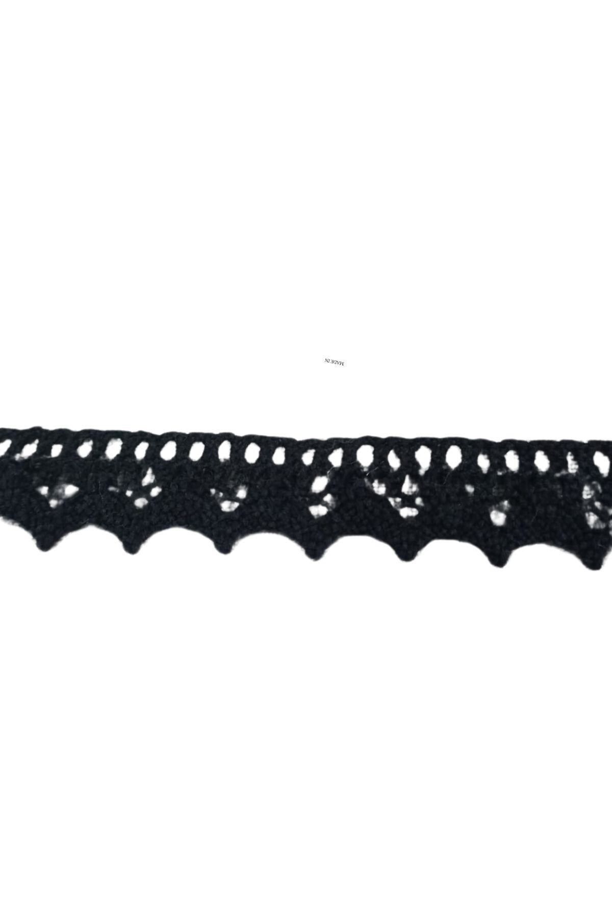Modafiks Kopanaki Dantel en 1,5 cm Siyah 5 Metre