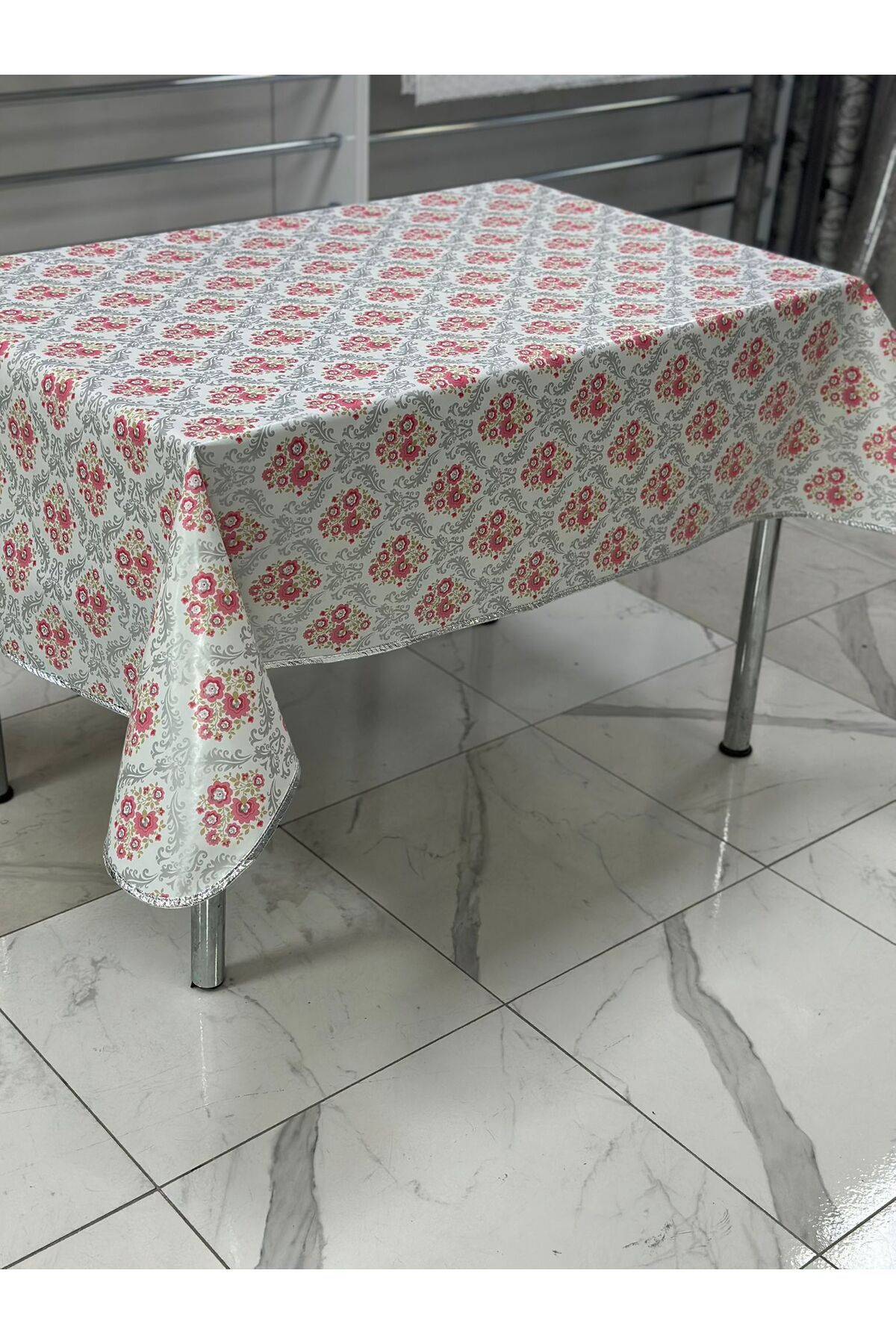 Dantelux Silinebilir Pvc Elyaf Tabanlı Muşamba Masa örtüsü Dikdörtgen 140X175 CM