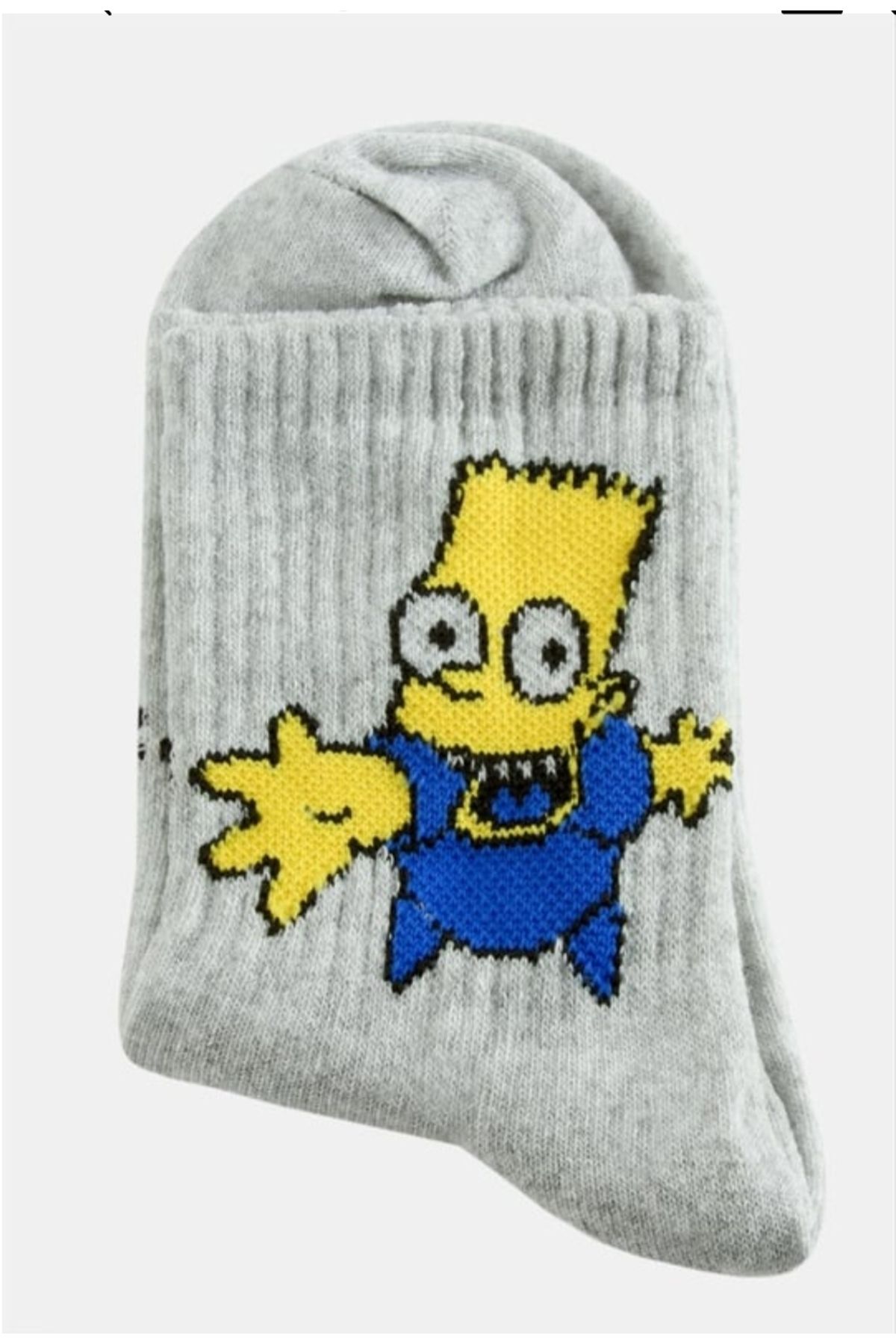 herseybizde2535 Simpson gri kolej corap