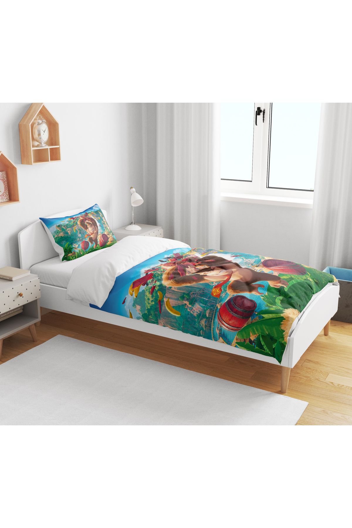 Home-Monkey 3D Digital Printed Single Boy Bedding Set Without Sheets 2