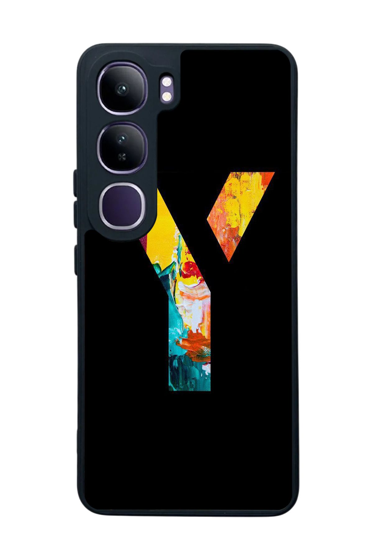 BGAKSESUAR Vivo V40 Lite Uyumlu Mat Siyah Kılıf – Yumuşak Silikon, Koruyucu, Şok Emici Kapak  uyumlu