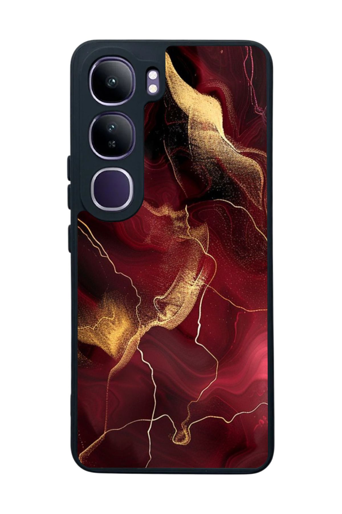 BGAKSESUAR Vivo V40 Lite Uyumlu Mat Siyah Kılıf – Yumuşak Silikon, Koruyucu, Şok Emici Kapak
