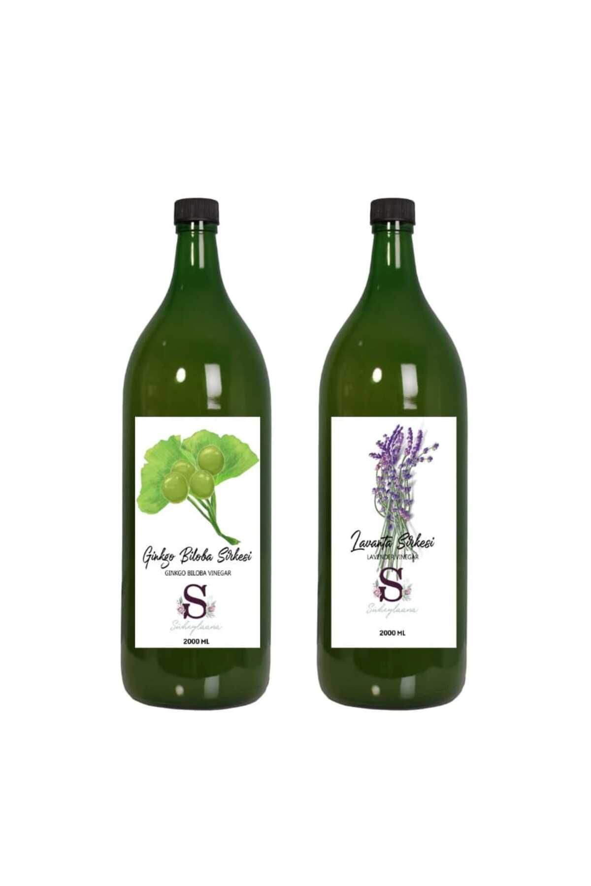 Süheylaana Doğal Ginkgo Biloba Sirkesi 2000 Ml - Doğal Lavanta Sirkesi 2000 Ml