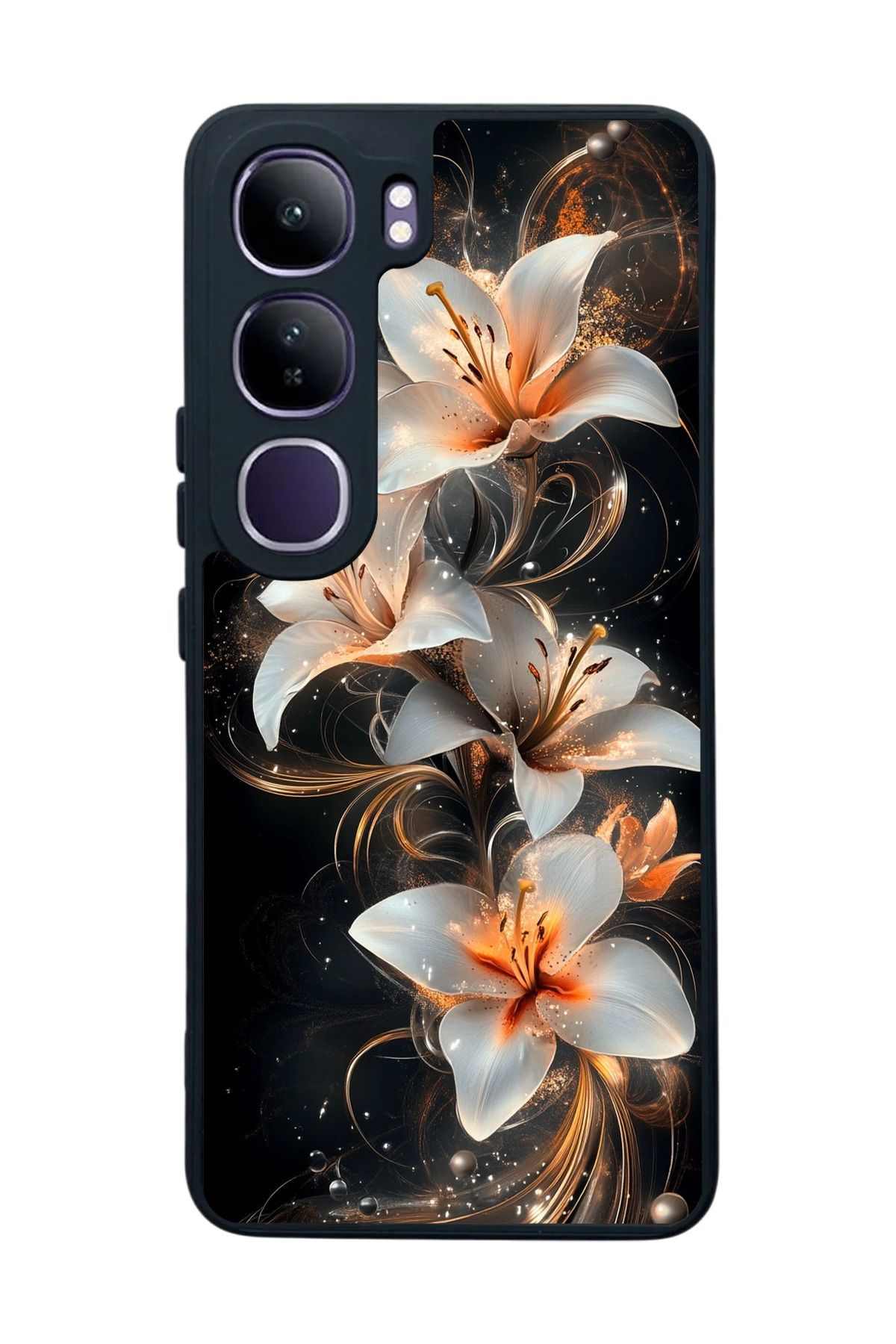 BGAKSESUAR Vivo V40 Lite Uyumlu Mat Siyah Kılıf – Yumuşak Silikon, Koruyucu, Şok Emici Kapak