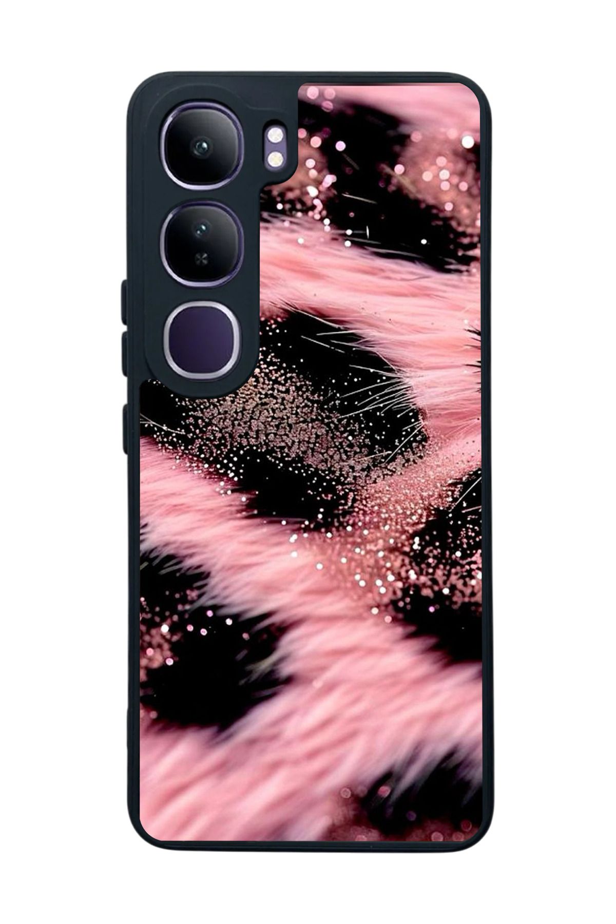 BGAKSESUAR Vivo V40 Lite Uyumlu Mat Siyah Kılıf – Yumuşak Silikon, Koruyucu, Şok Emici Kapak