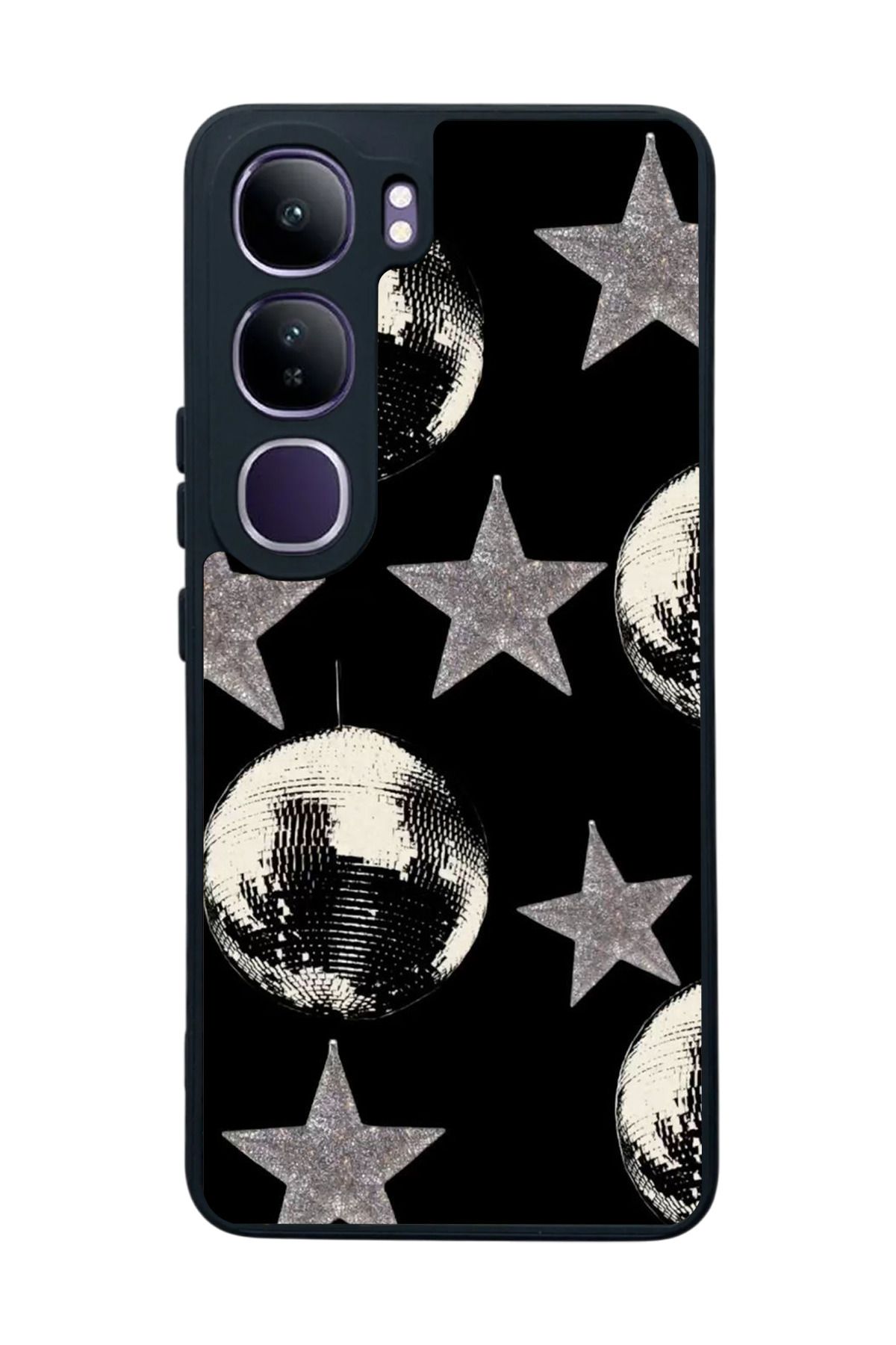 BGAKSESUAR Vivo V40 Lite Uyumlu Mat Siyah Kılıf – Yumuşak Silikon, Koruyucu, Şok Emici Kapak