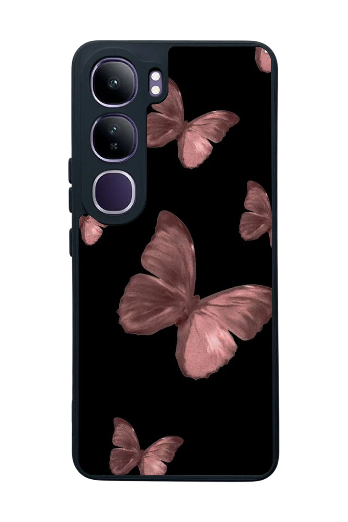 BGAKSESUAR Vivo V40 Lite Uyumlu Mat Siyah Kılıf – Yumuşak Silikon, Koruyucu, Şok Emici Kapak