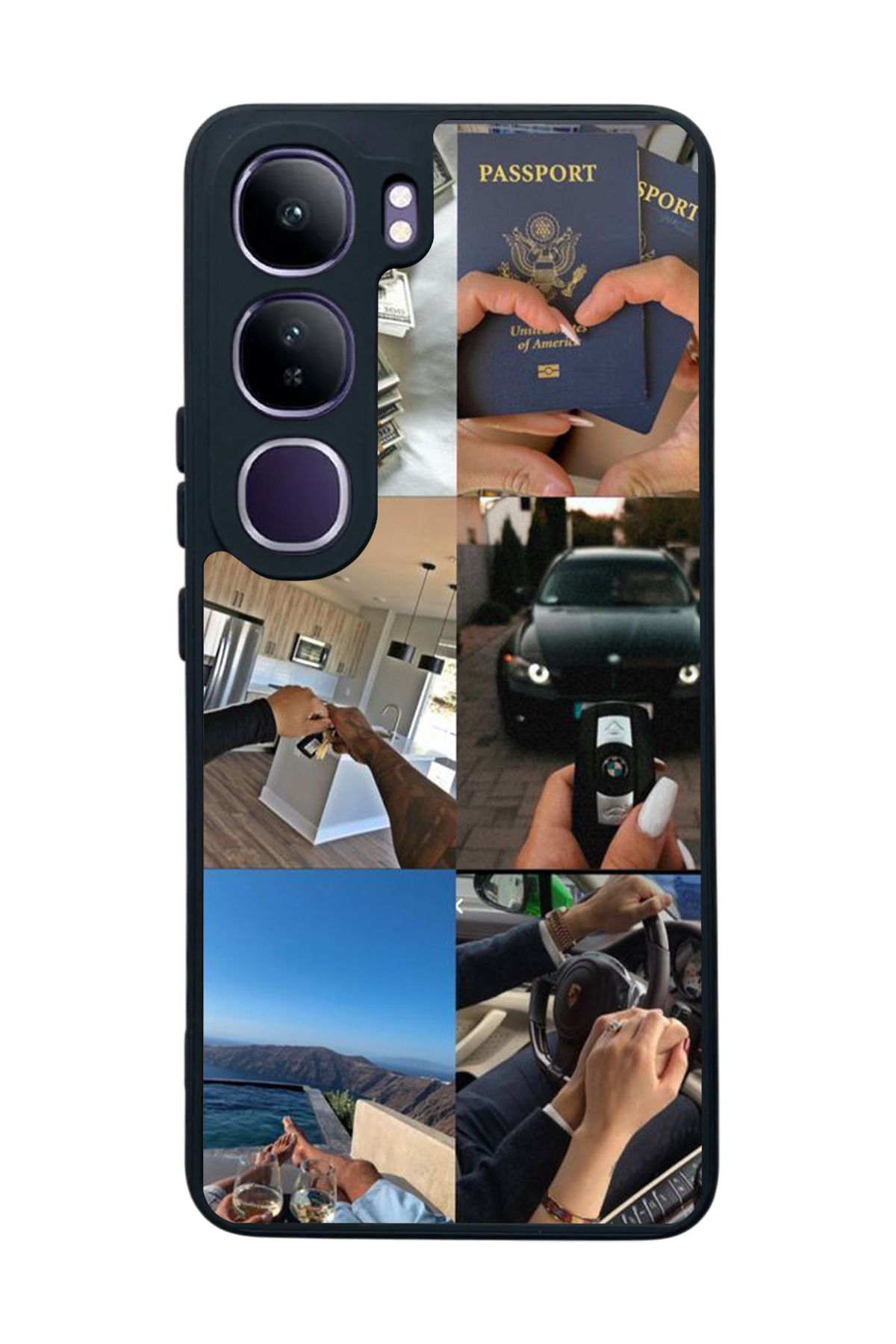 BGAKSESUAR Vivo V40 Lite Uyumlu Mat Siyah Kılıf – Yumuşak Silikon, Koruyucu, Şok Emici Kapak