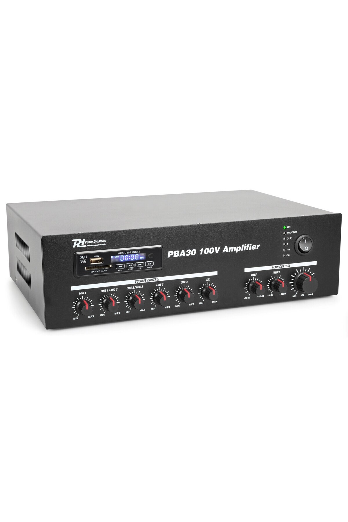 POWER DYNAMICS-Amplifier 100V Power Dynamics PBA30, bluetooth, FM, 30W 4