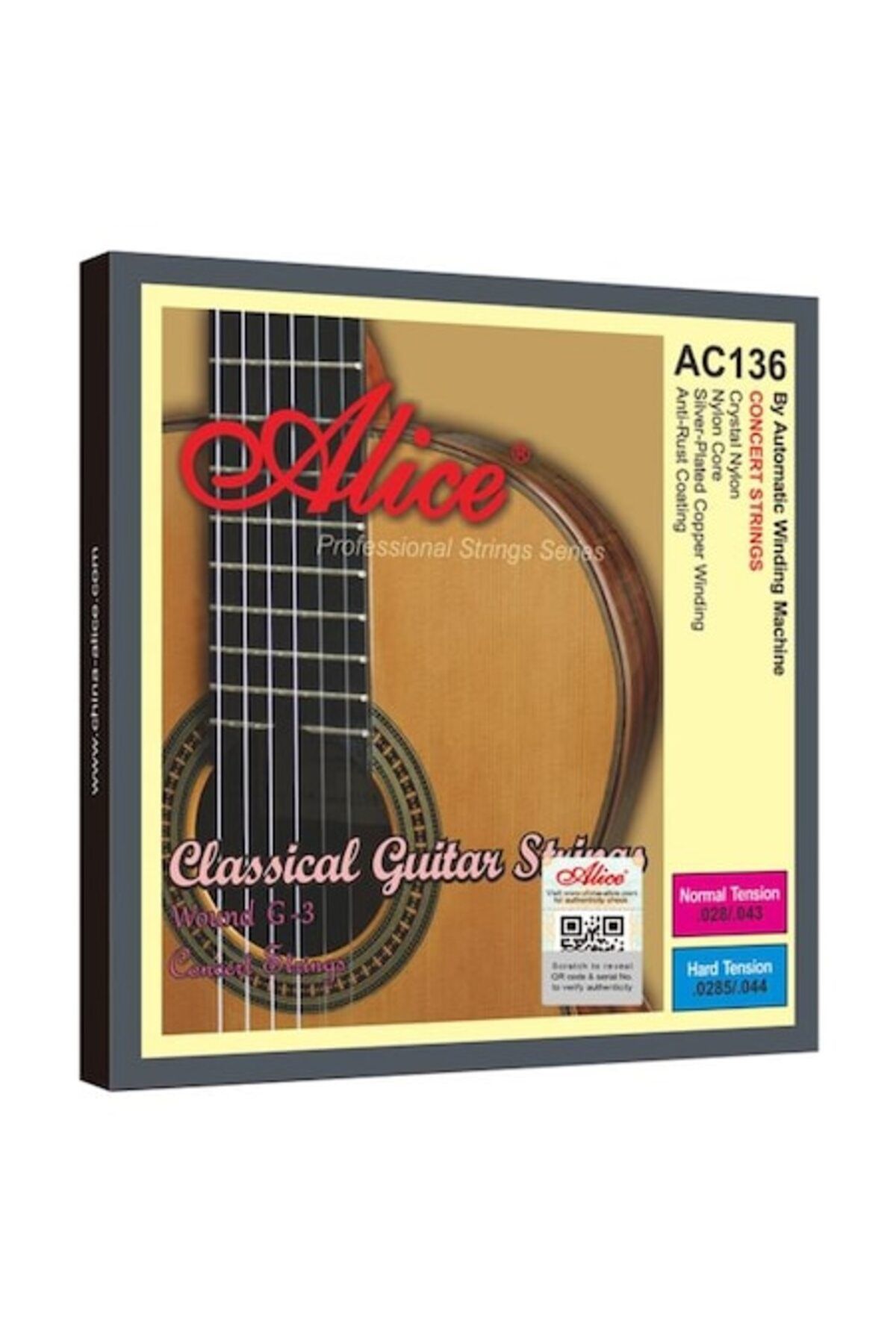 Alice-Alice 136 Classical Guitar String Set + 1x Spare G String 2