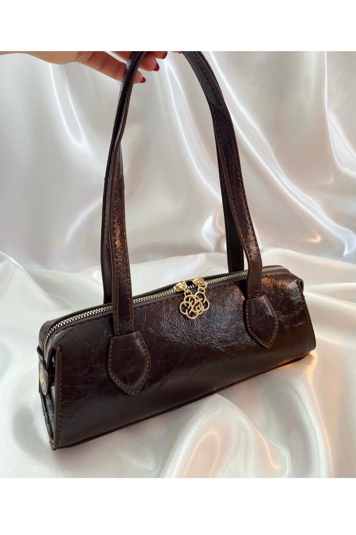 LEAUDER WOMEN KADIN KLASİK VİNTAGE SİLİNDİR EL ÇANTASI