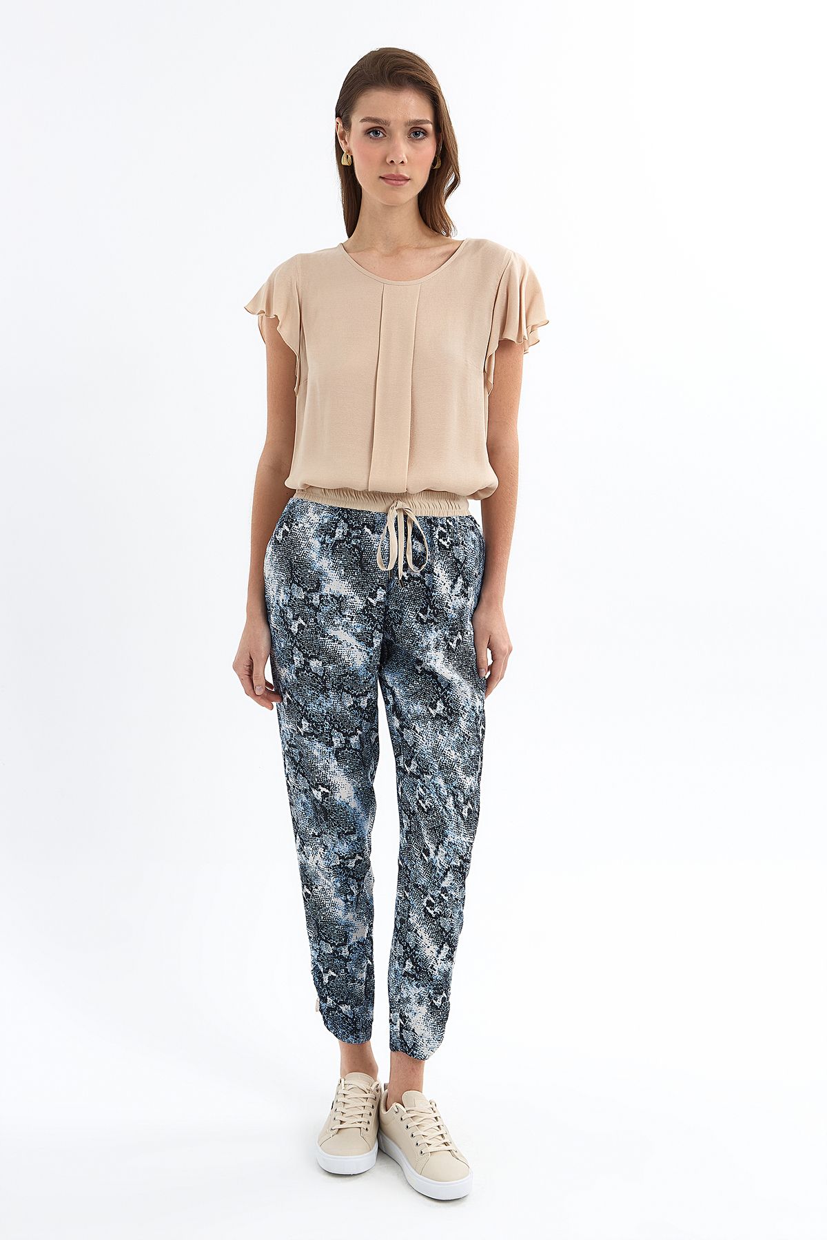 Ground Pepper 119 PANTOLON MAVİ (YILAN DESEN)