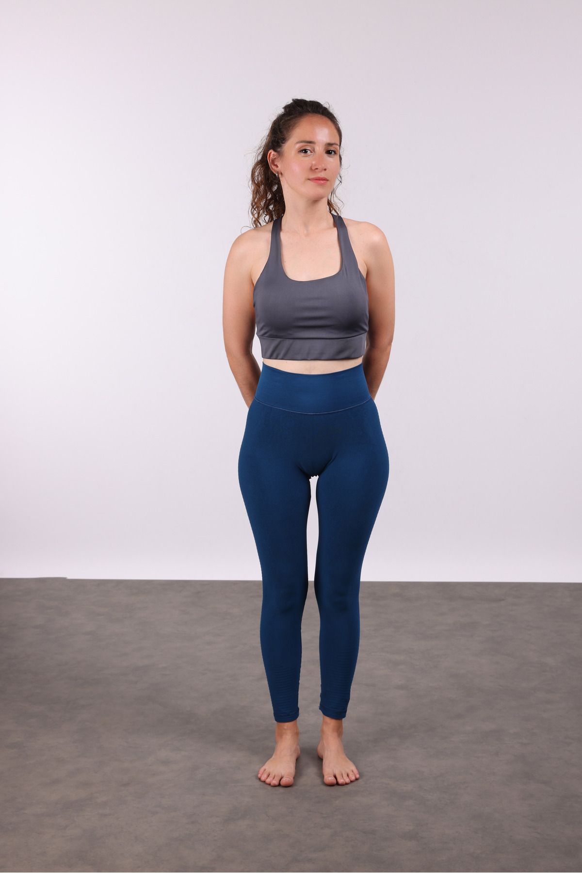 Bheka Concept Mavi Push Up Özellikli Yüksek Bel Toparlayıcı Kadın Spor Tayt