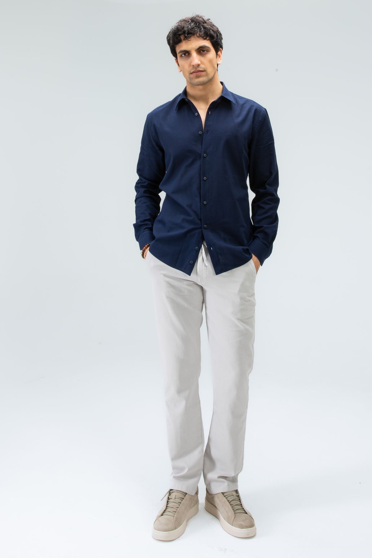 Tt Line Pamuklu Gabardin Erkek Regular pantolon