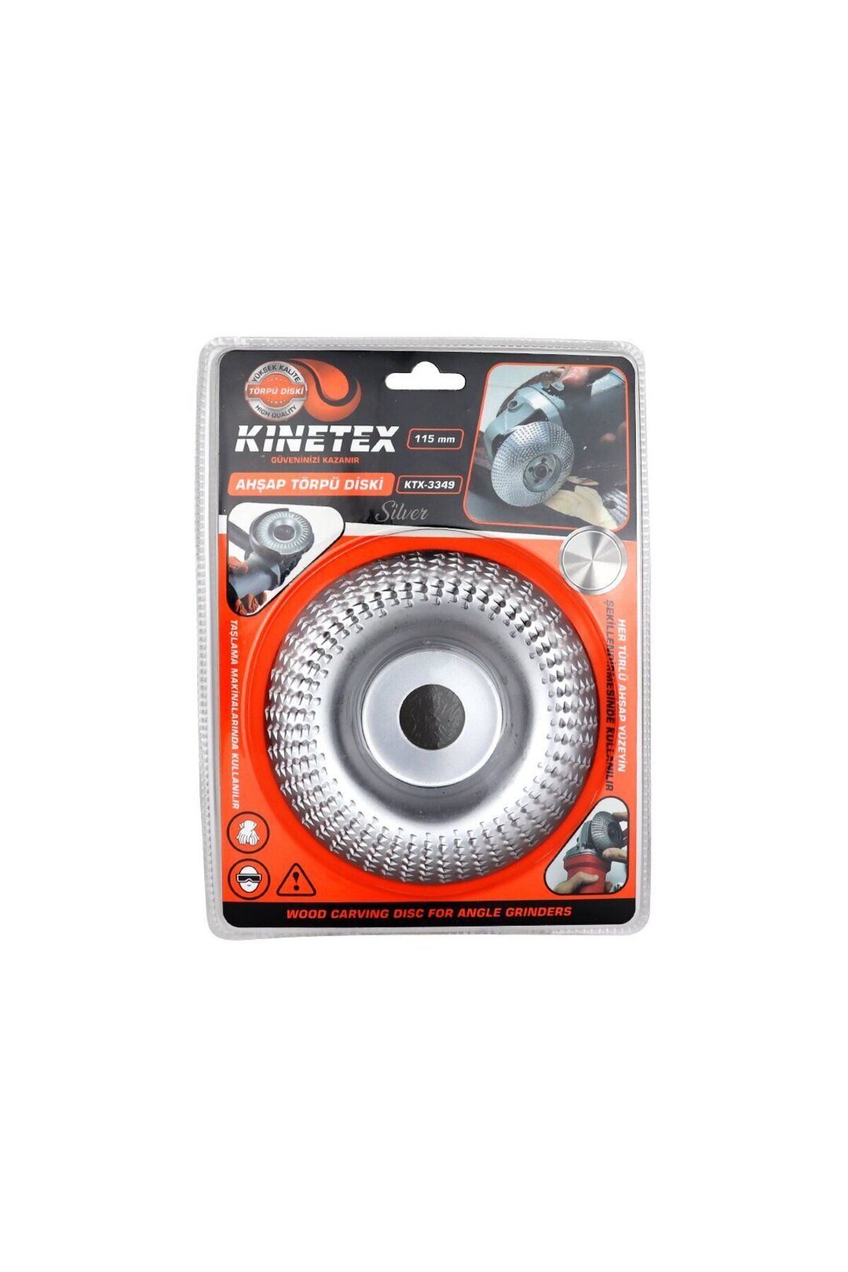 POEBGO FAMİLY'S 115MM AHŞAP TÖRPÜ EĞE DİSK GÜMÜŞ (5162)