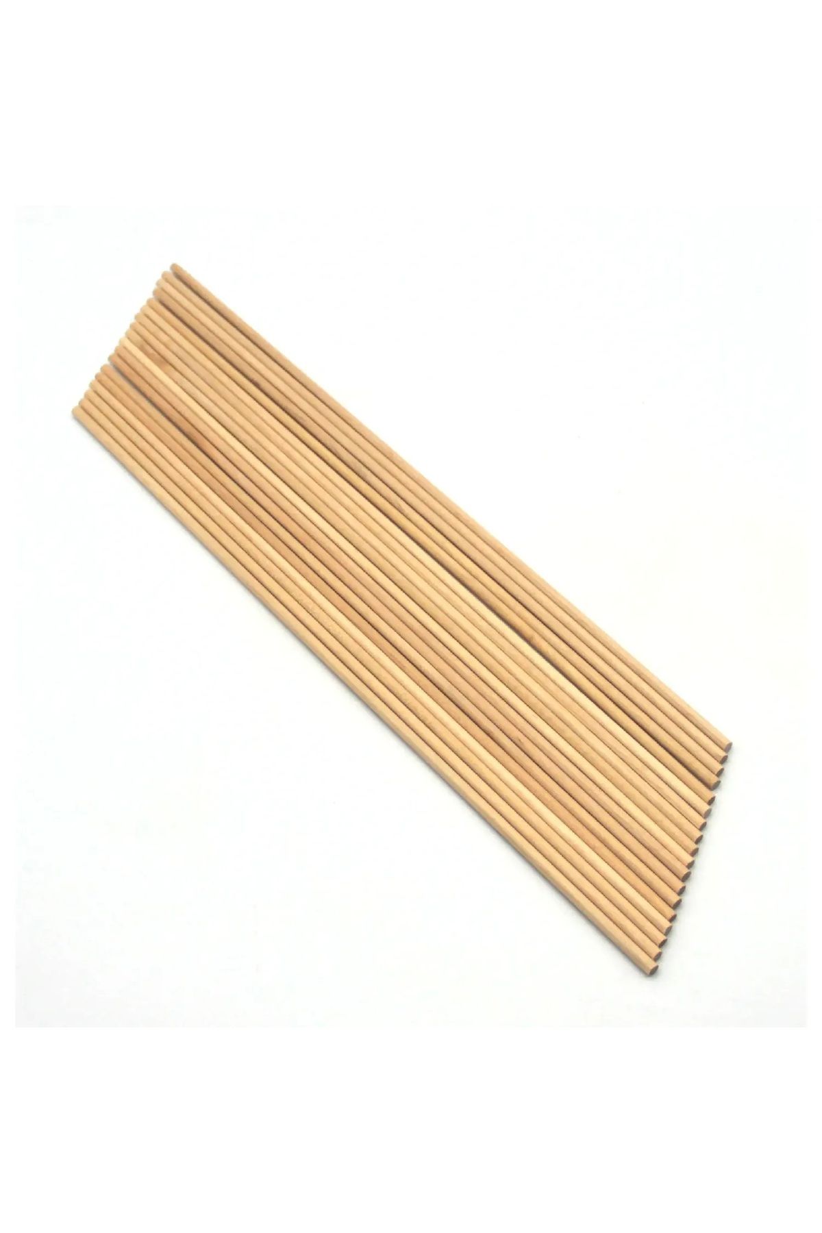 ileritoys Ahşap Yuvarlak Çubuk 30cm×3mm 30'LU