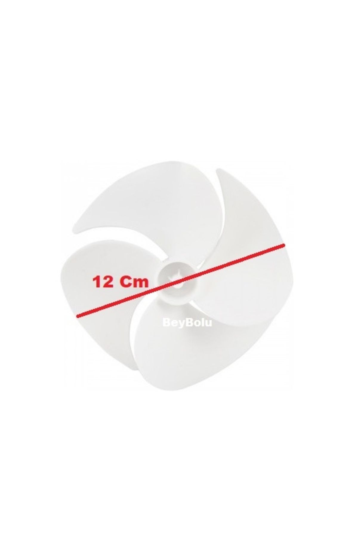 FullYedek Arçelik Uyumlu 12 CM Buzdolabı Fan Pervane No Frost Buzdolabı Fan Pervanesi