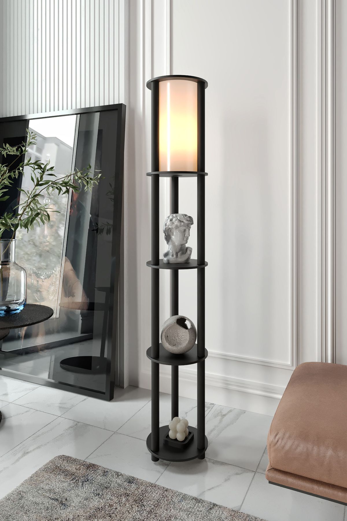 Home Yuvarlak Raflı Lambader