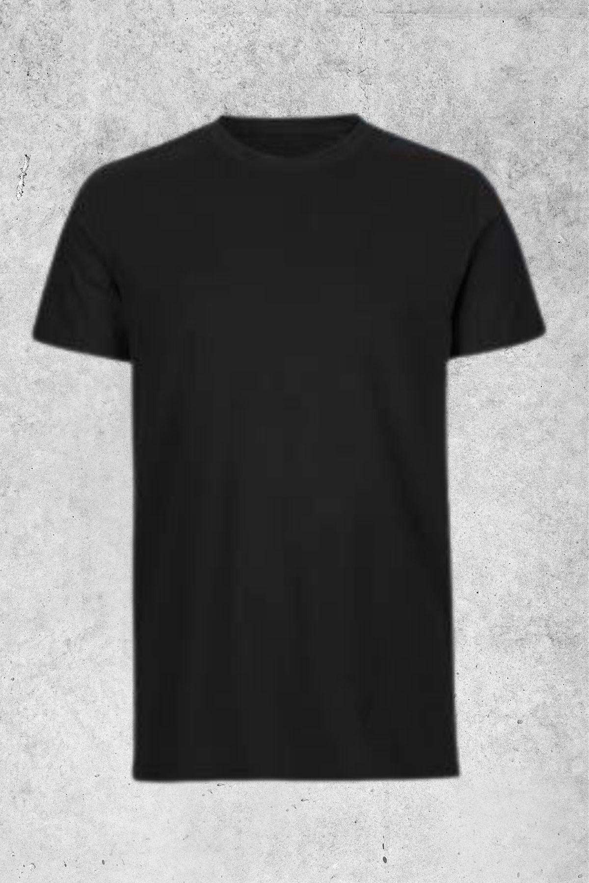 MOLICO Basic Unisex sıfır yaka kısa kollu OVERSİZE sırt baskılı tshirt