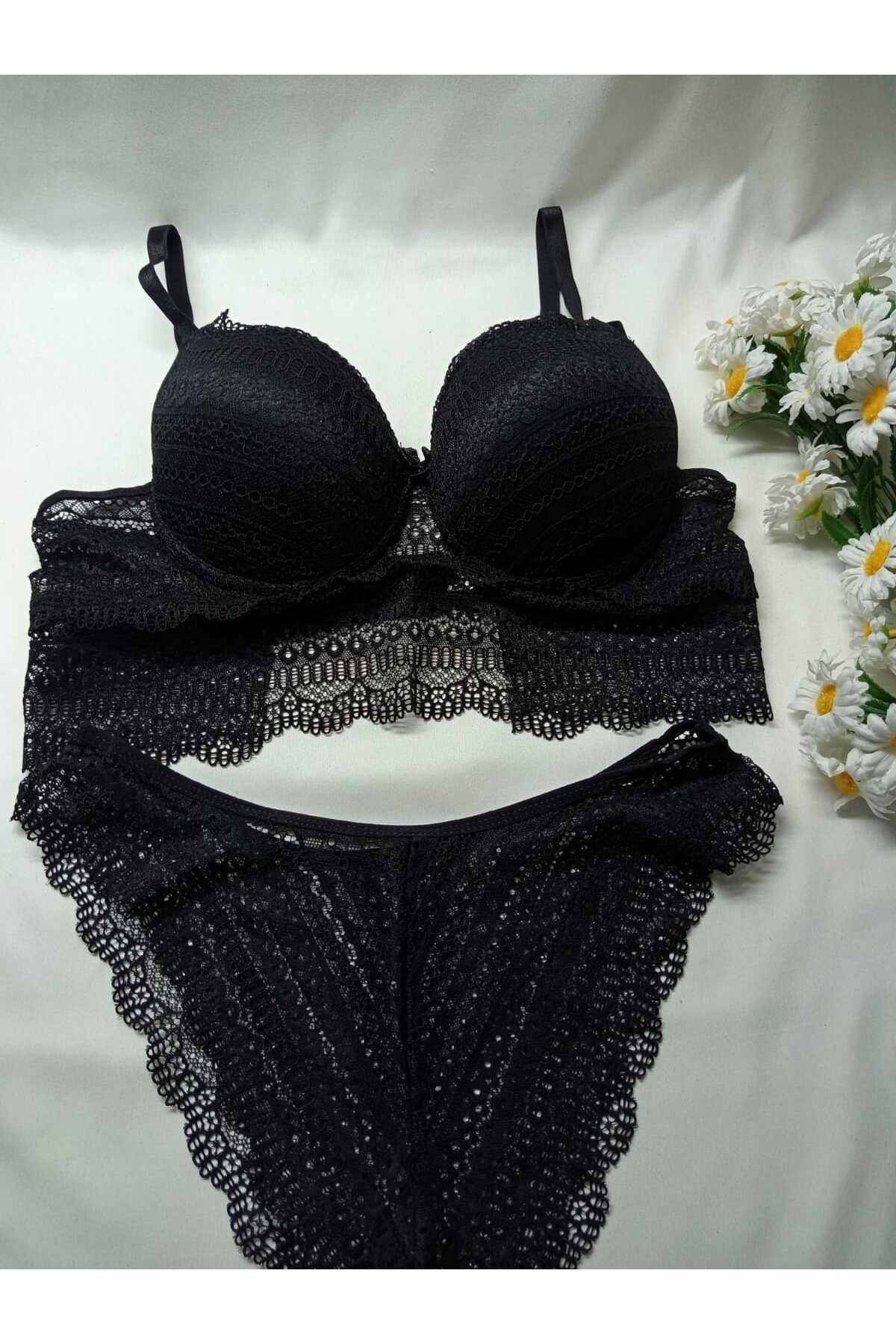 Bralet Sütyen Takım Bralet Sütyen Takım Dantelli Fantezi Sütyen Takım