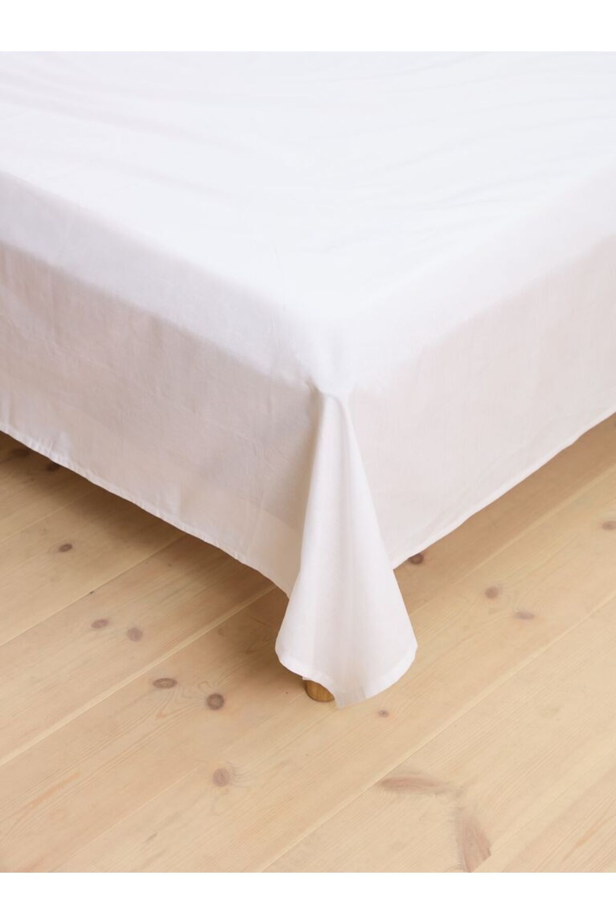 VODDİ Düz,Çift Kişilik Beyaz Çarşaf | Otel Çarşafı | 63 Tel Sık Dokuma | 220X240 CM