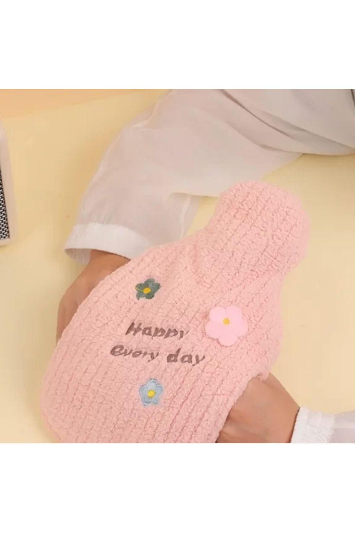POEBGO FAMİLY'S 1 Litre El Geçirmeli Örgülü Sıcak Su Torbası Happy (5162)