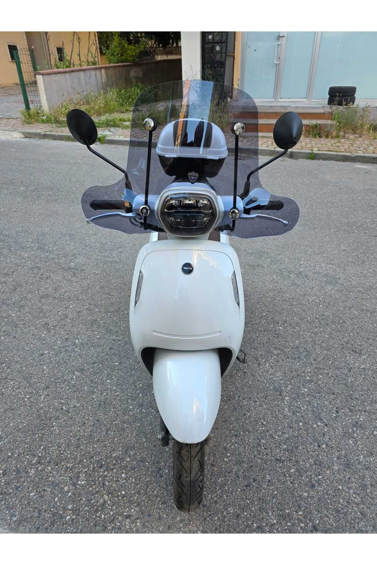 RKS VPS 125 Siperlik Ön Cam 2022-2025 Model 42cm Füme Renkli 4mm