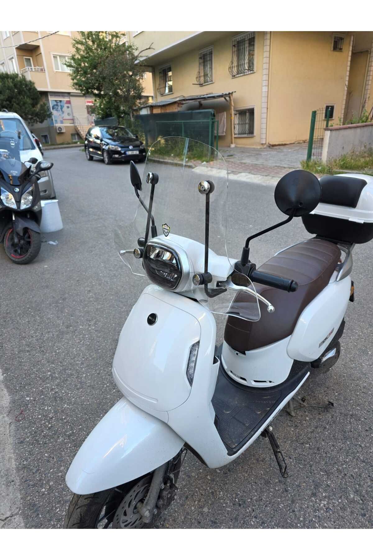 RKS VPS 125 Siperlik Ön Cam 2022-2025 Model 42cm Şeffaf Renkli 4mm
