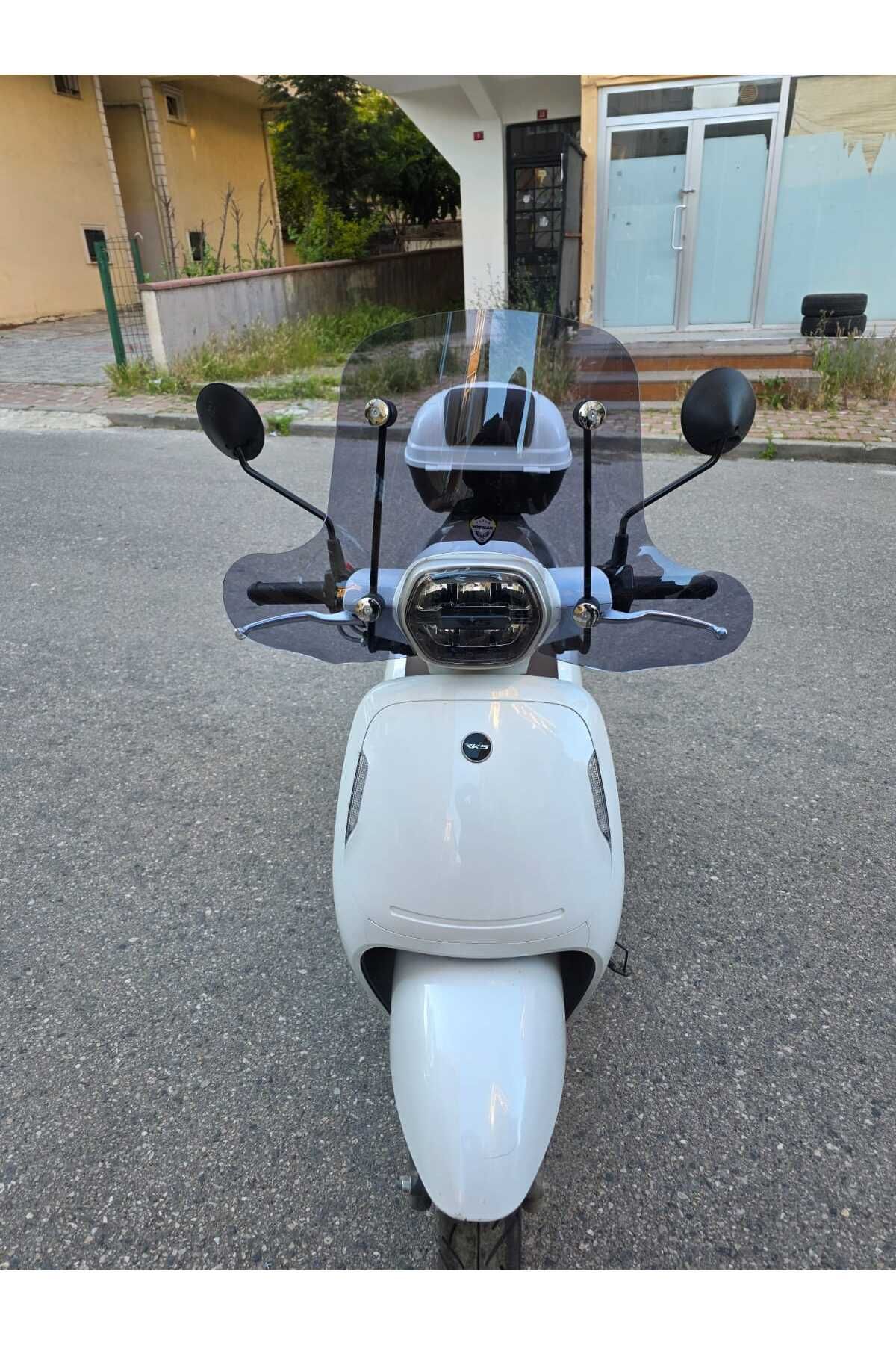 RKS VPS 125 Siperlik Ön Cam 2022-2025 Model 42cm Füme Renkli 4mm