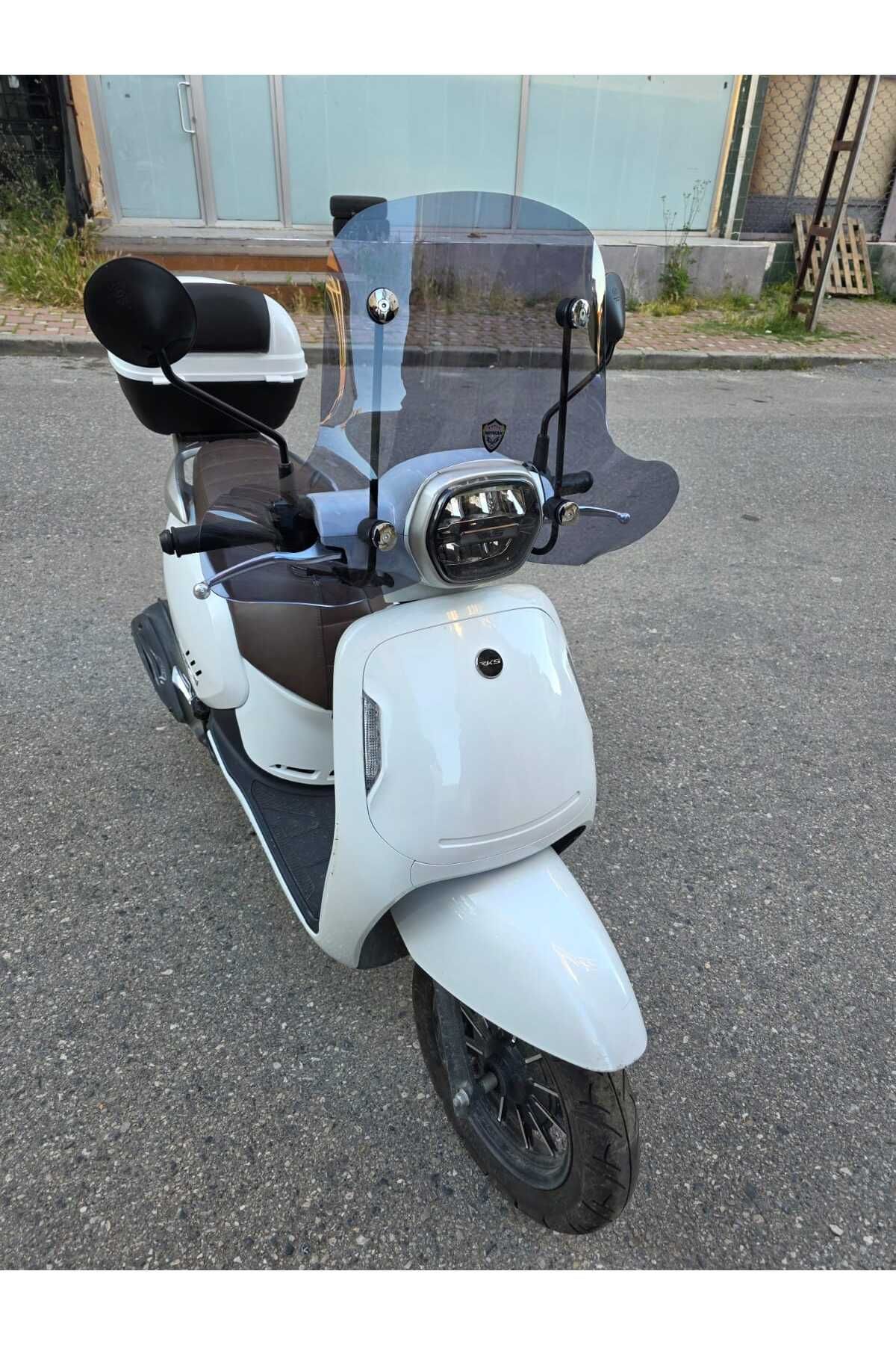 RKS VPS 125 Siperlik Ön Cam 2022-2025 Model 42cm Füme Renkli 4mm