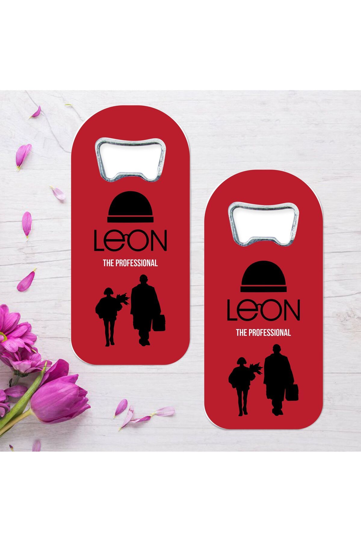 hediyenebak Leon The Professional Özel Tasarımlı Oval Uzun Açacaklı Magnet