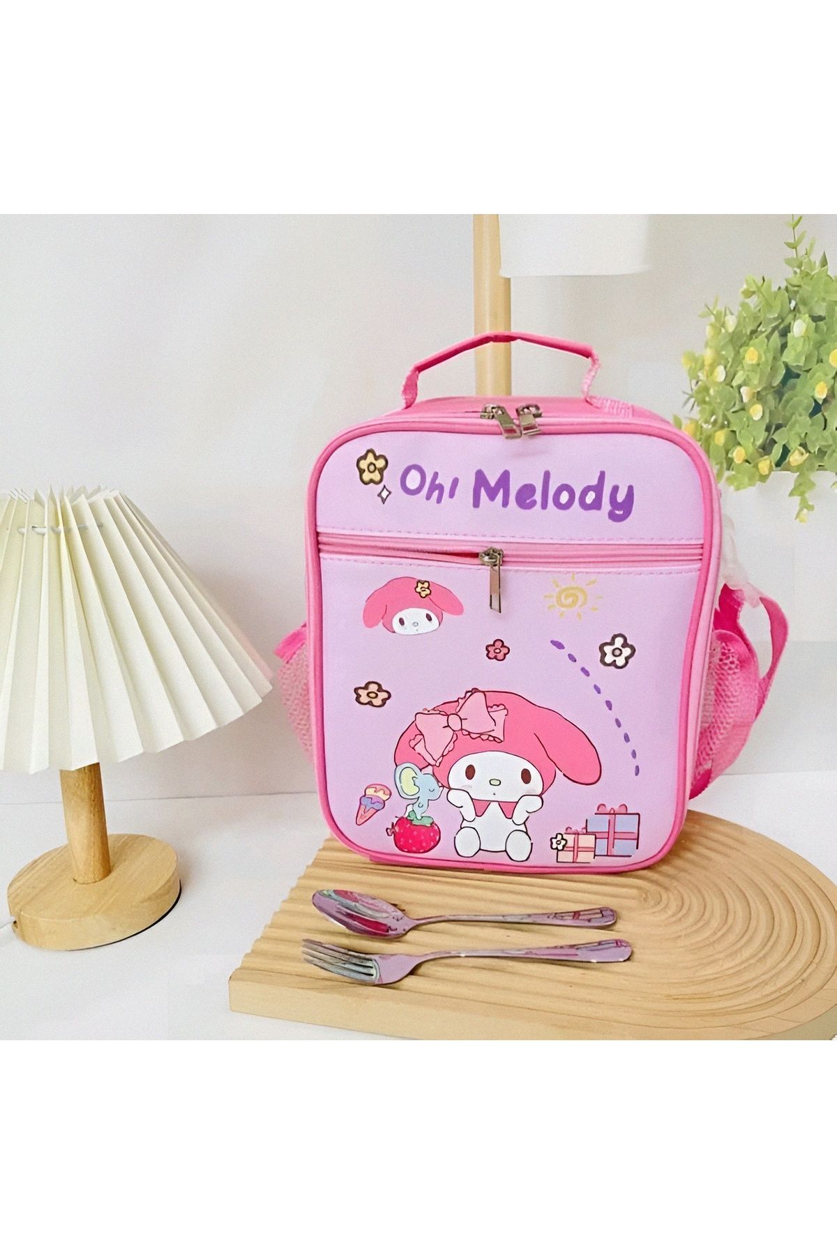KumOziShop Sanrio Kuromi My Melody Cinnamoroll Boyundan Askılı Lüx Termal Beslenme Çantası