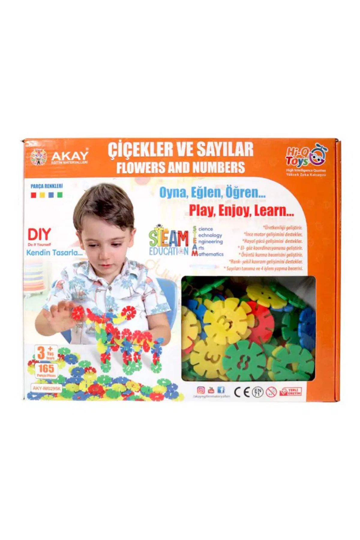 Hi-Q Toys Çiçekler ve Sayılar - DIY Eğitici Oyuncak