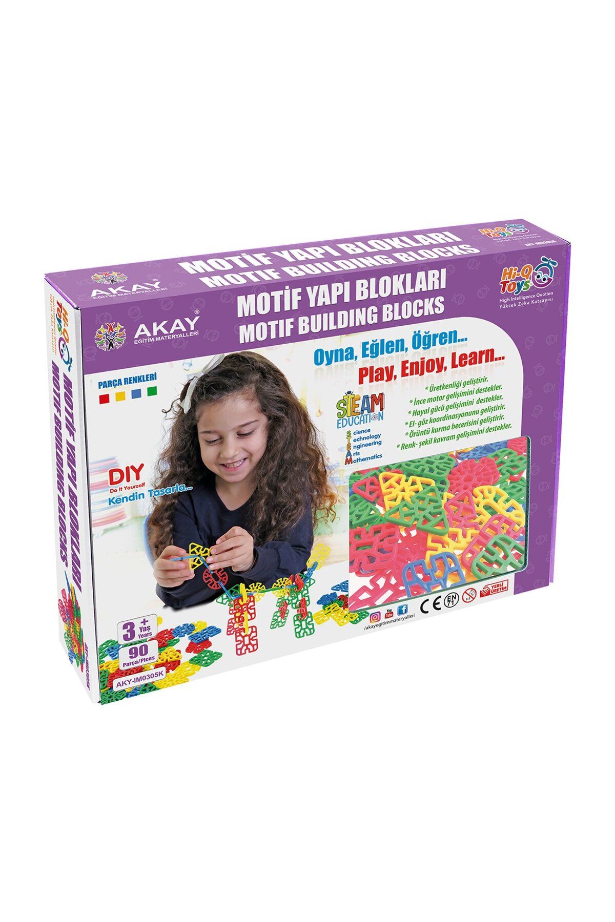 Hi-Q Toys Motif Yapı Blokları - DIY Eğitici Oyuncak