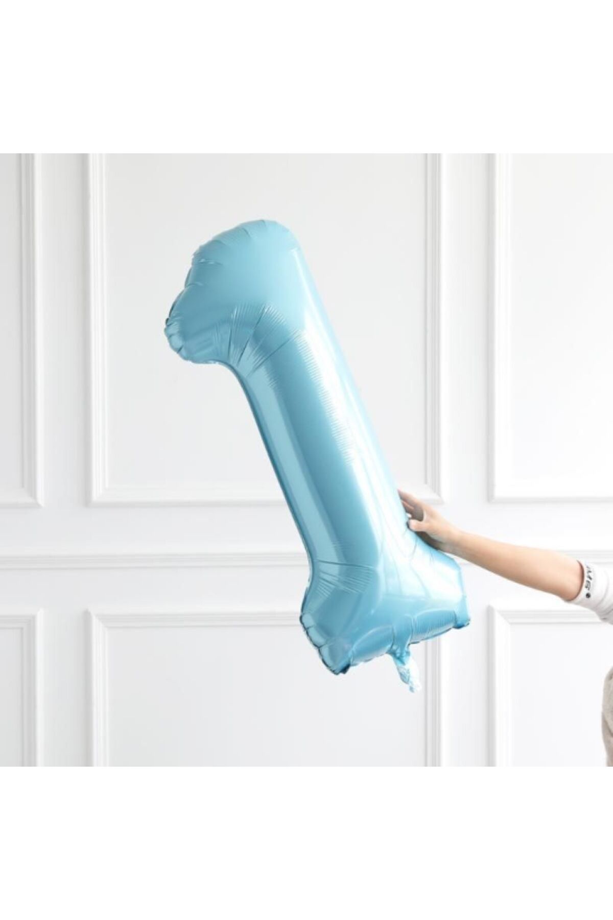 Papatya Party Mavi Renk Rakam Folyo Balon 34''76cm