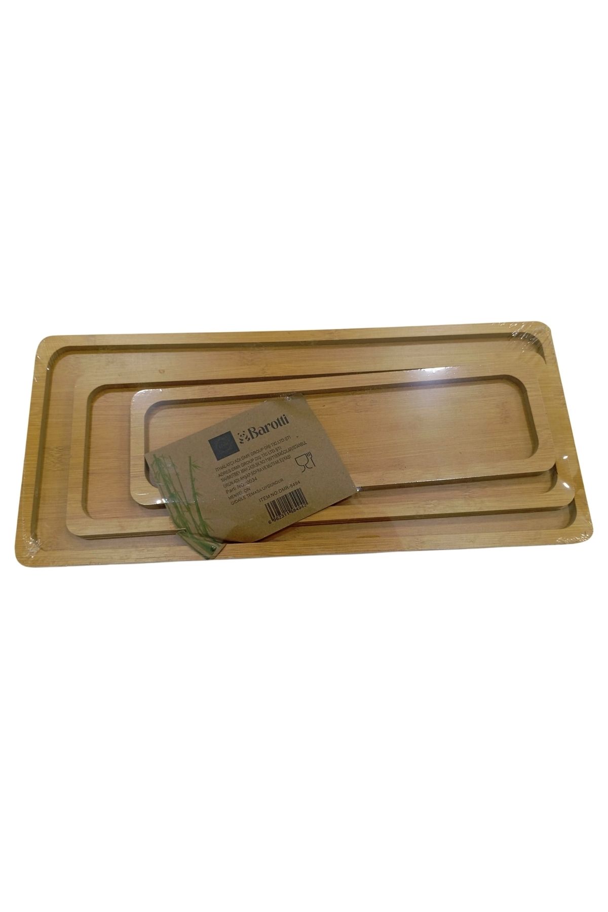 DMR HOME Bambu Dikdörtgen Sunumluk