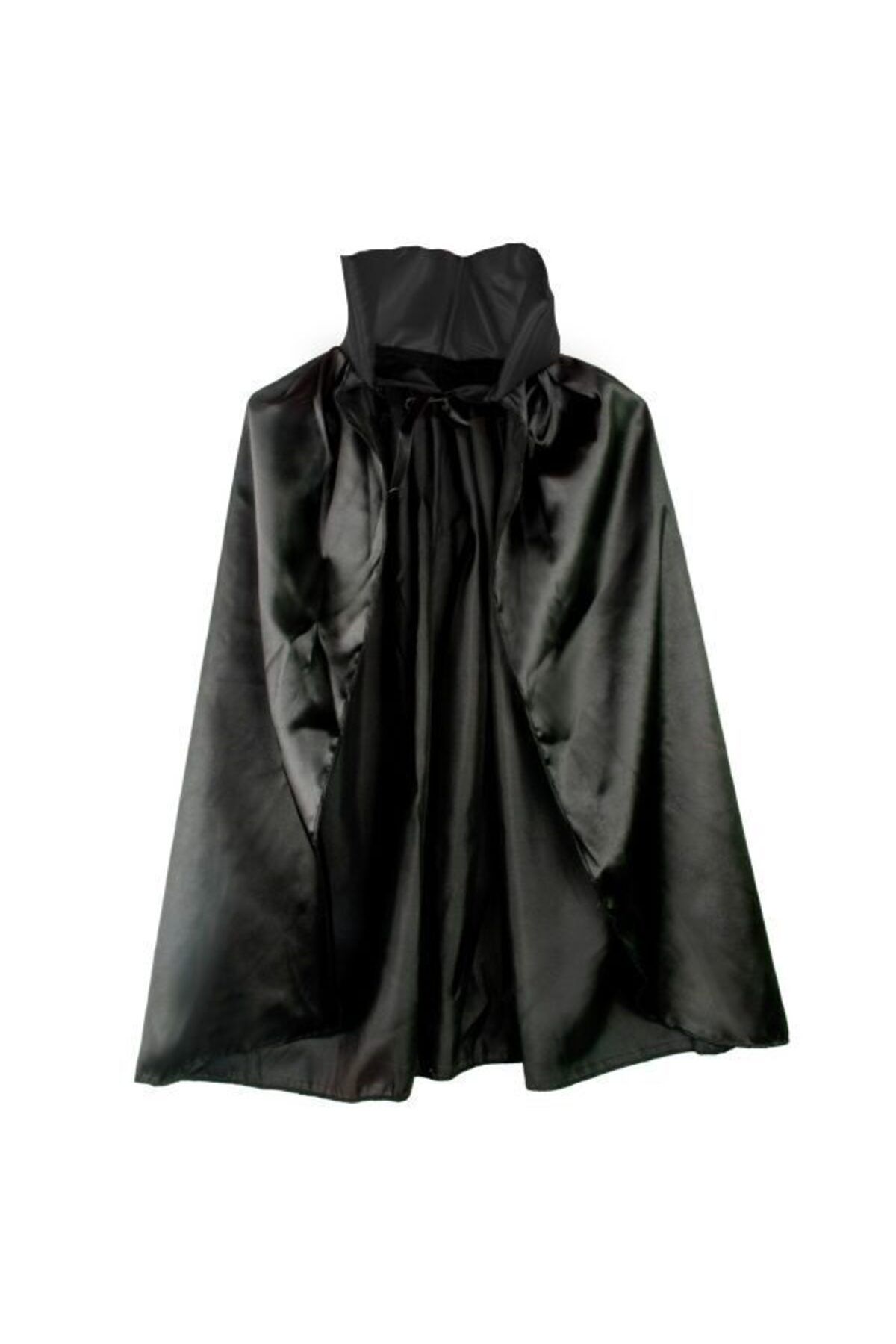 melfxxl eticaret Siyah Renk Yakalı Halloween Pelerini 90 cm