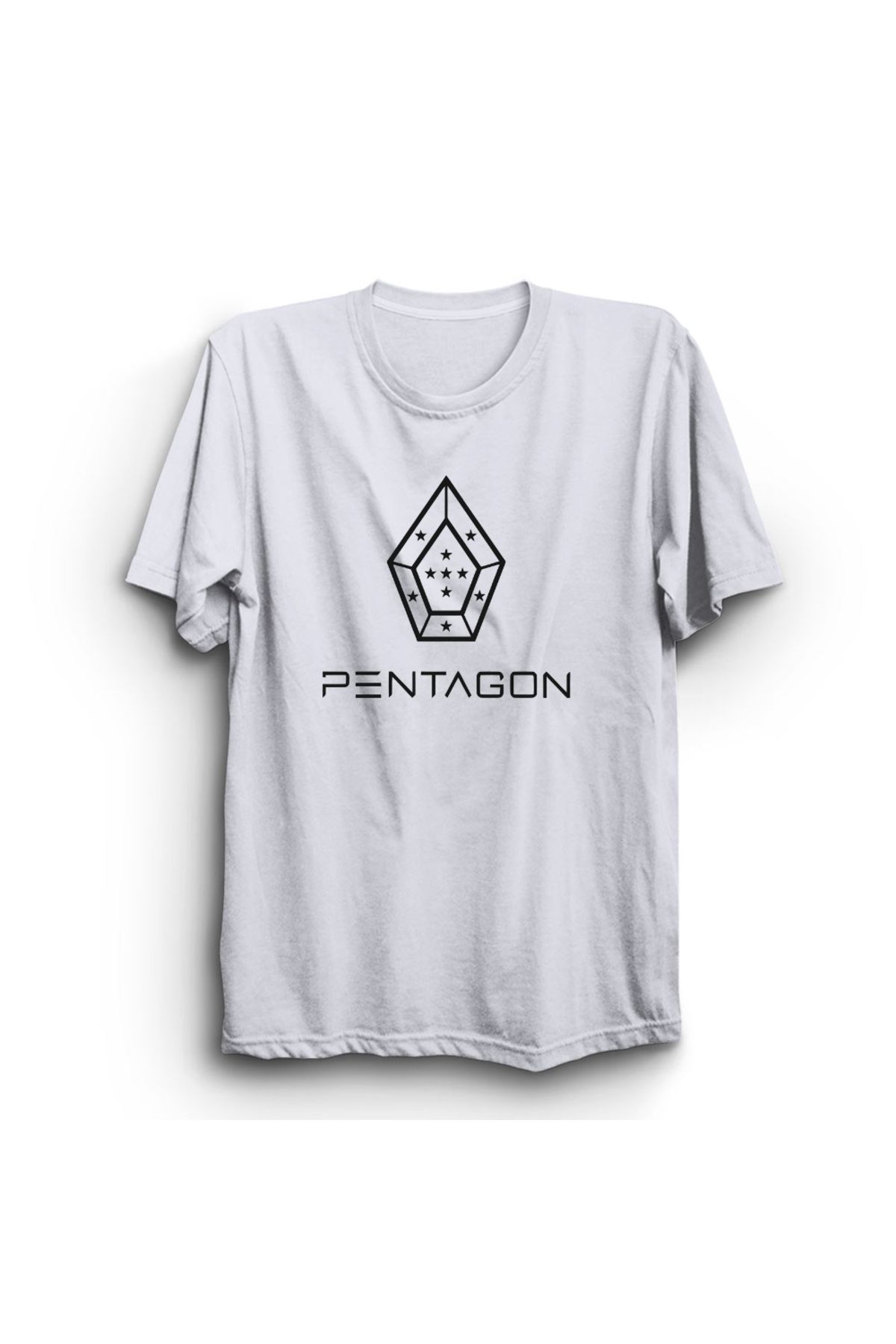 The Fame Pentagon, Stars, K-Pop, Korean, Müzik Grubu Baskılı %100 Pamuk Tişört