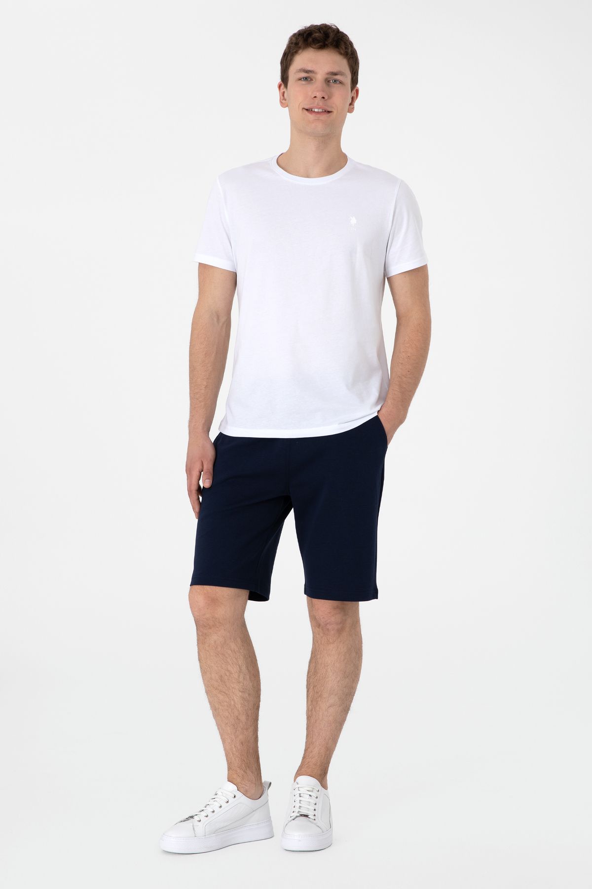 U.S. Polo Assn. Erkek Lacivert Örme Şort 50307310-VR033